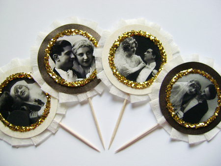 Vintage Wedding Cupcake Toppers One of the projects I've been working 