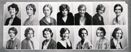 Vintage Yearbook 1930s Freshmen