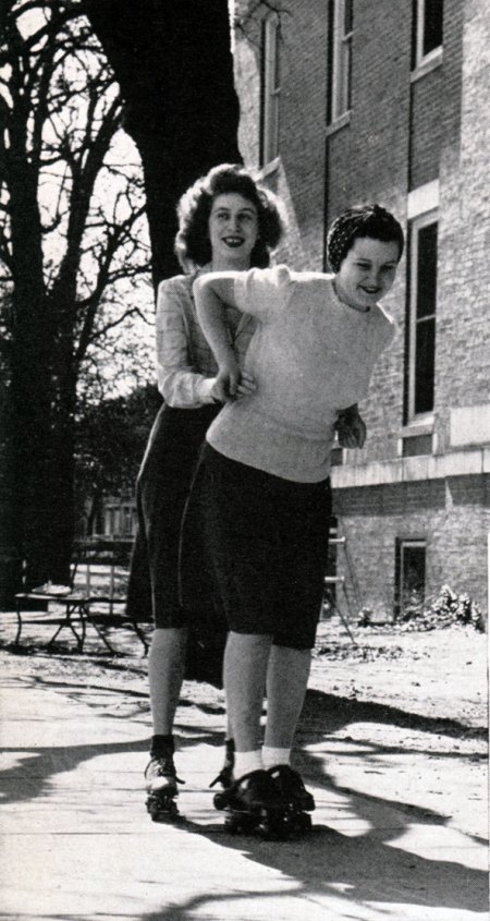 Vintage Roller Skating Ladies